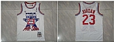 Bulls 23 Michael Jordan White 1991 All-Star White Hardwood Classics Jersey Dzhi,baseball caps,new era cap wholesale,wholesale hats